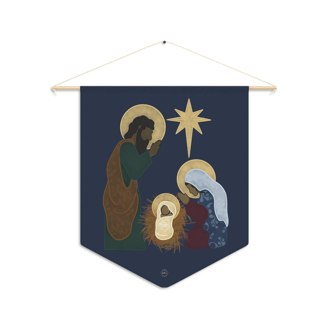 Christmas Nativity Indoor Display Pennant