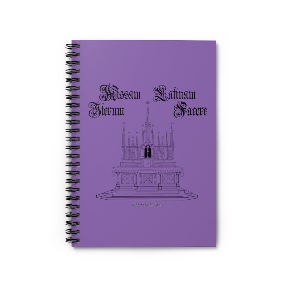 "Make Mass Latin Again" Spiral Notebook - Ruled Line